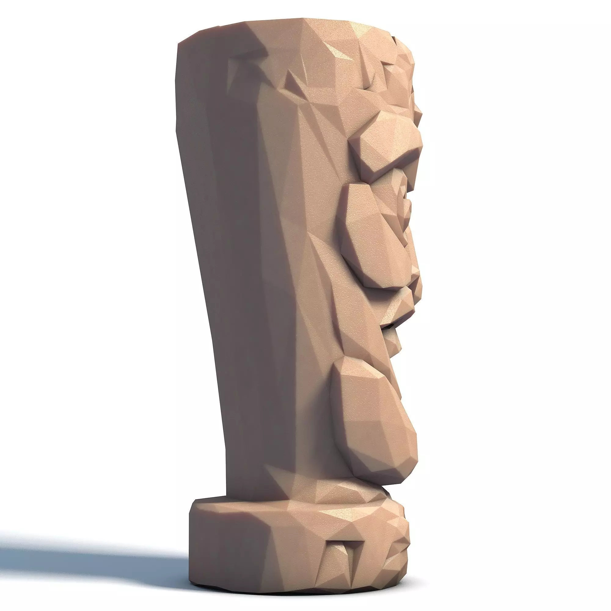 Tiki Totem Stylized Tribal Sculpture for 3D Printing 4 3D print model_5