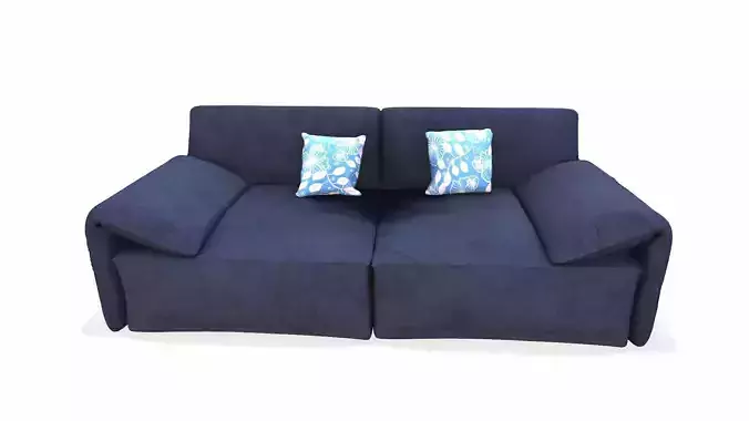 Leather Sofa Black PBR Textures