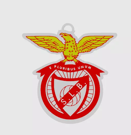 Benfica Keychain 3D print model_0