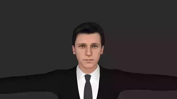 Tom Holland Hyper Realistic Full Body Fully Rigged 3D Character