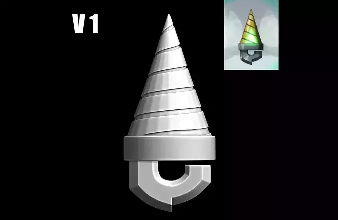 Spiral Drill Key From Gurren Lagann 3D print model