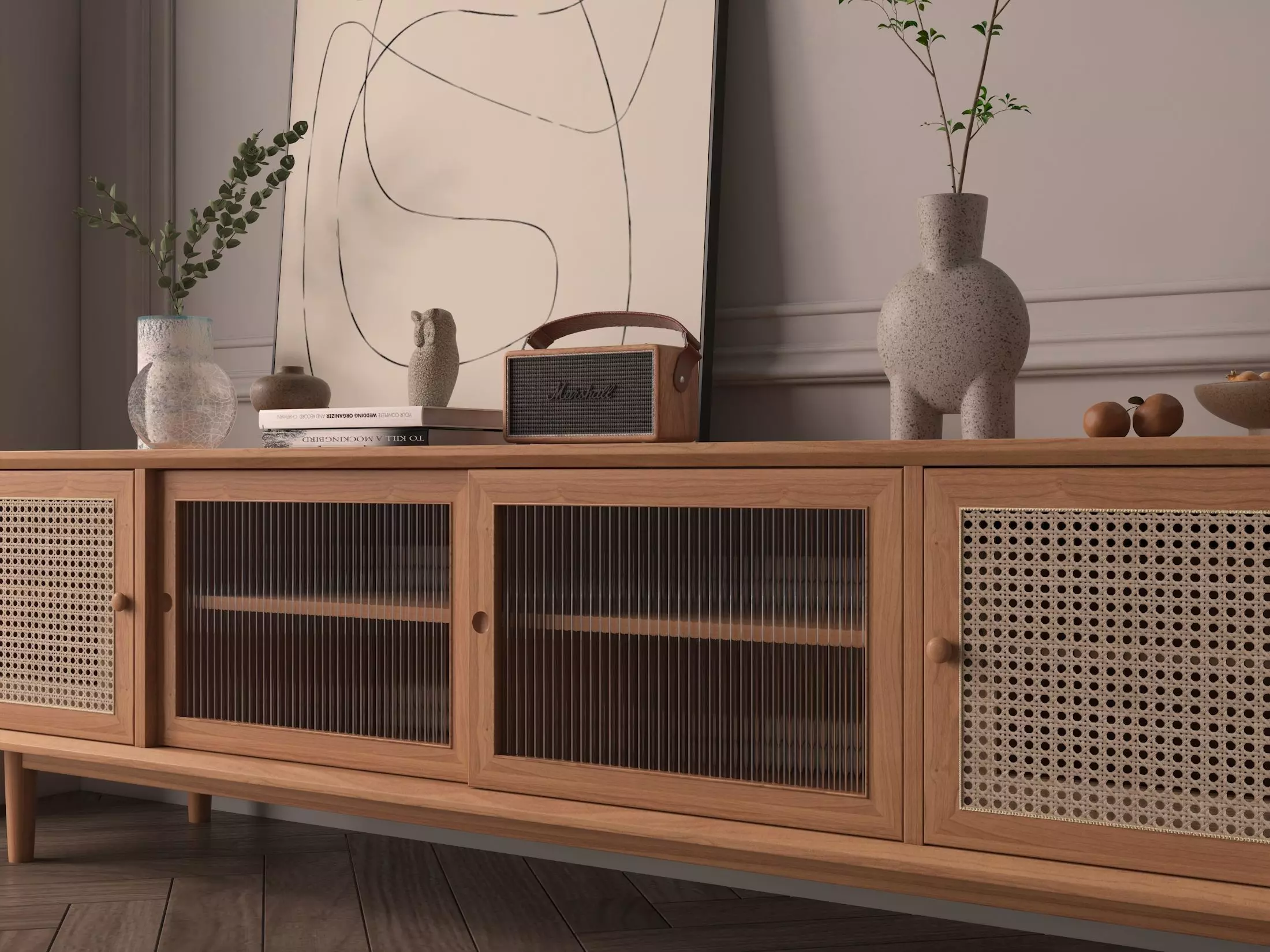 TV cabinet 3D model_4