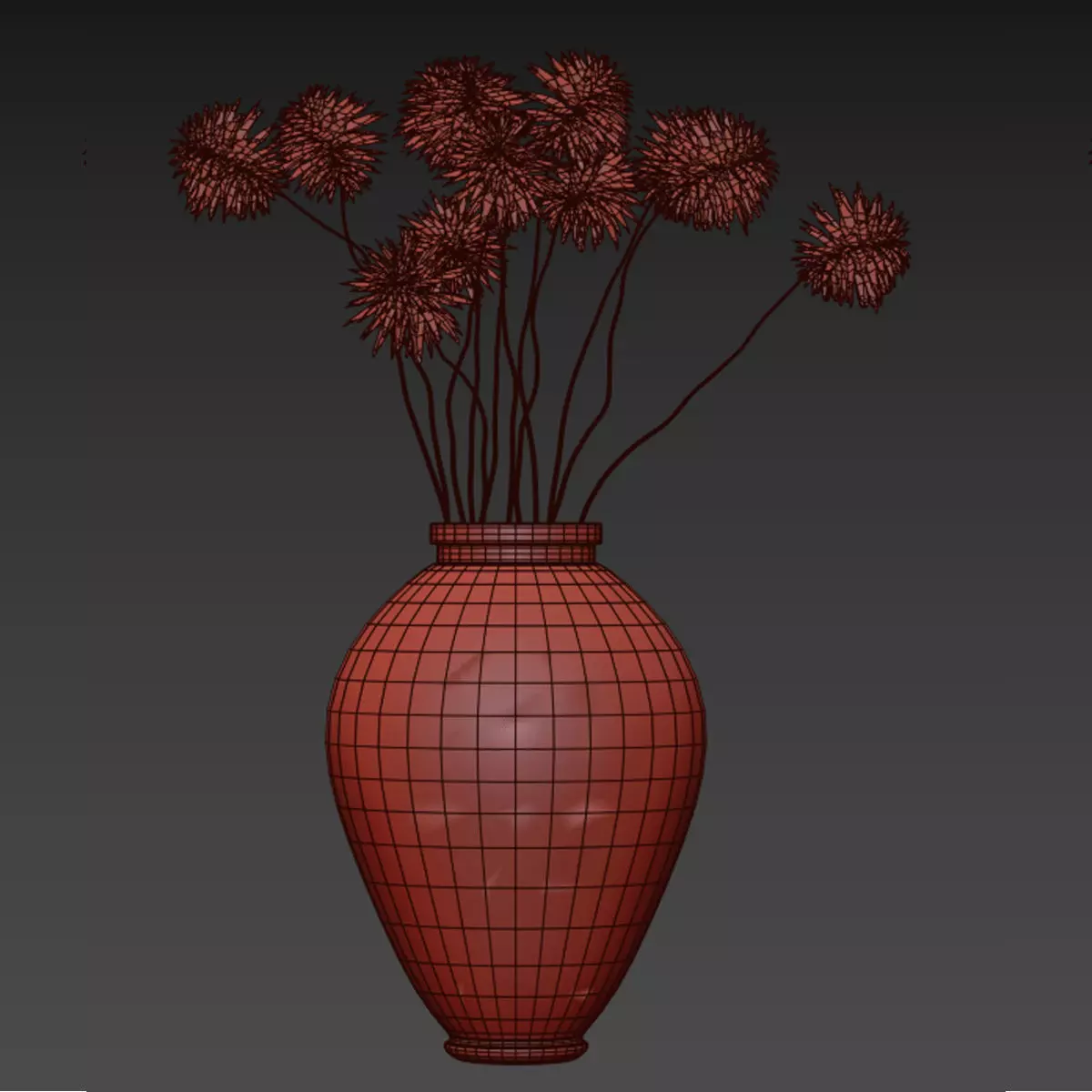 flowerpot 4 3D model_2