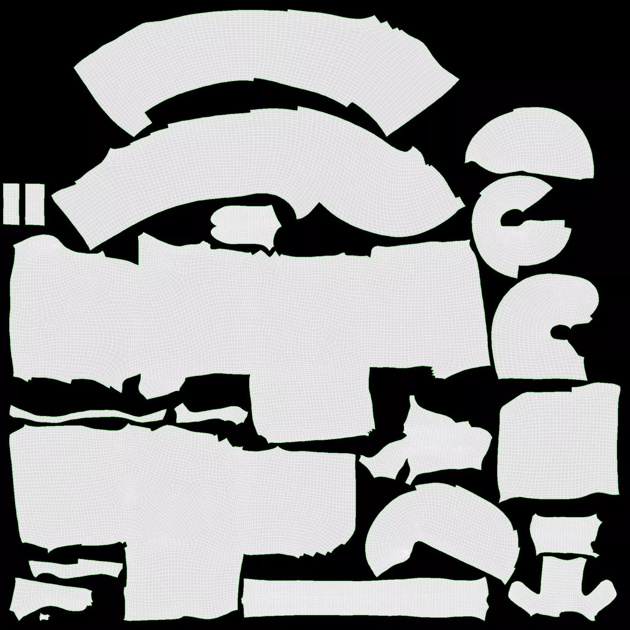 Assorted canapes on saucer Low-poly 3D model_11