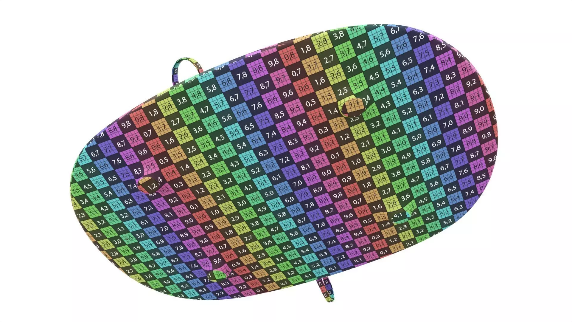 Assorted canapes on saucer Low-poly 3D model_10