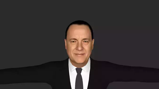 Tom Hanks Hyper Realistic Full Body Fully Rigged 3D Character