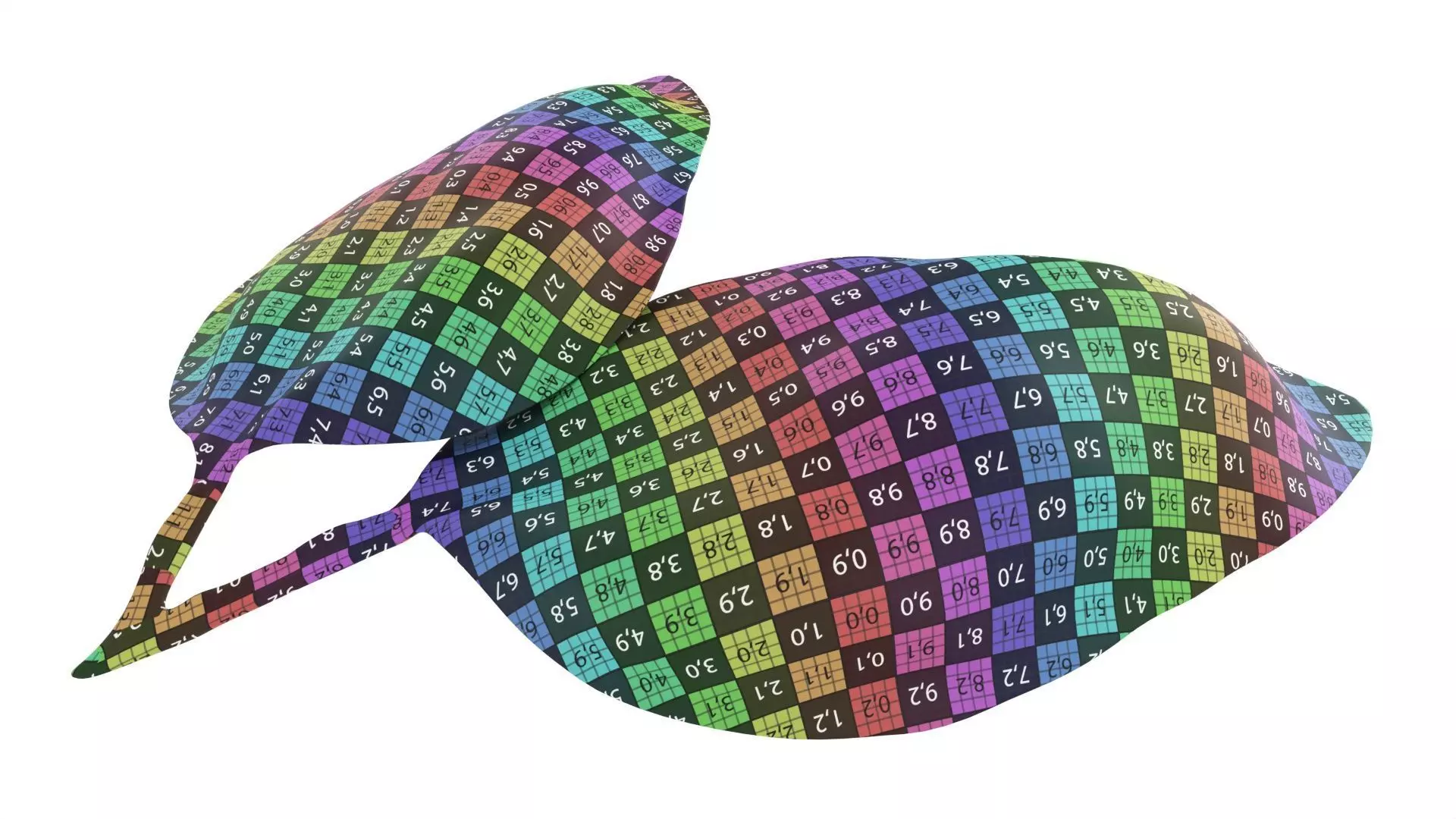 Basil leaves Low-poly 3D model_8