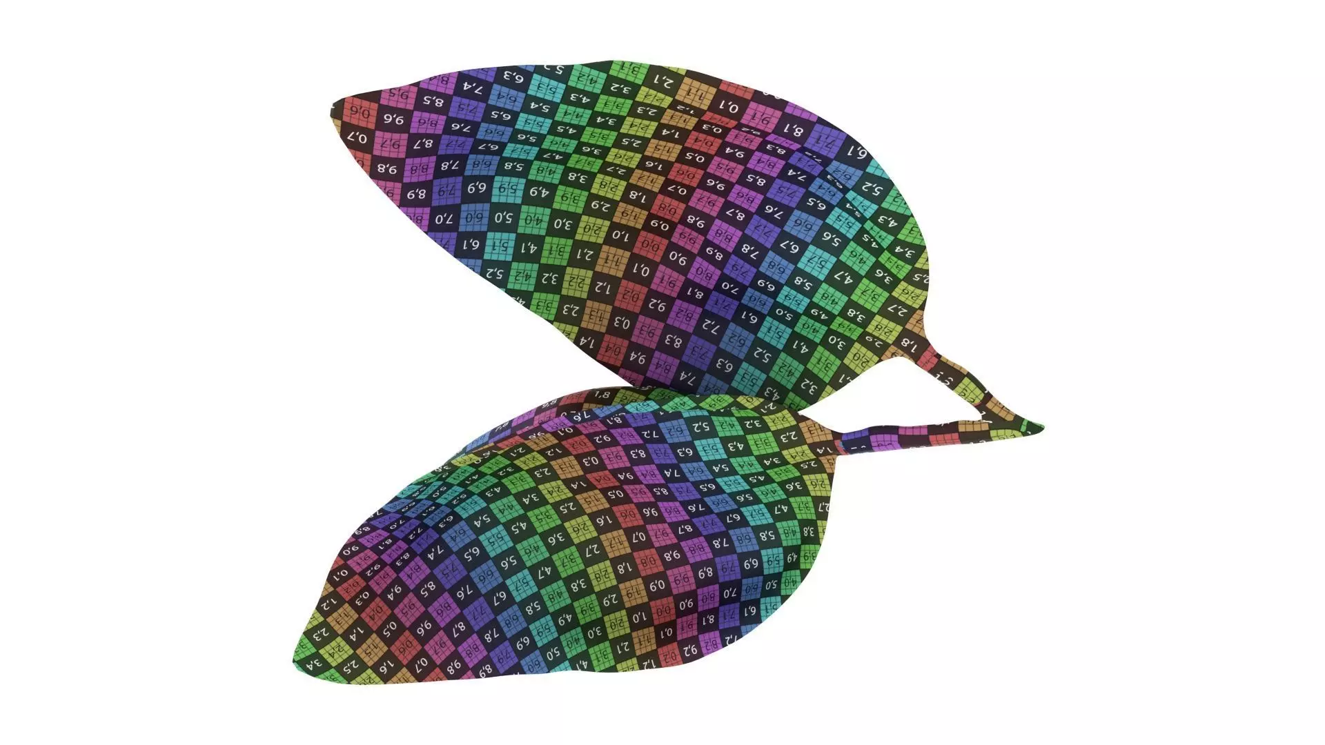 Basil leaves Low-poly 3D model_9