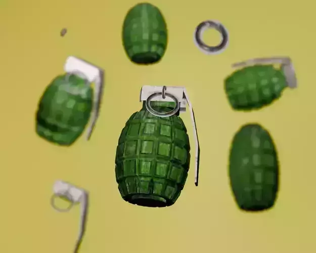 realistic low poly grenade 3d model Low-poly 3D model realistic low poly grenade 3d model Low-poly 3D model