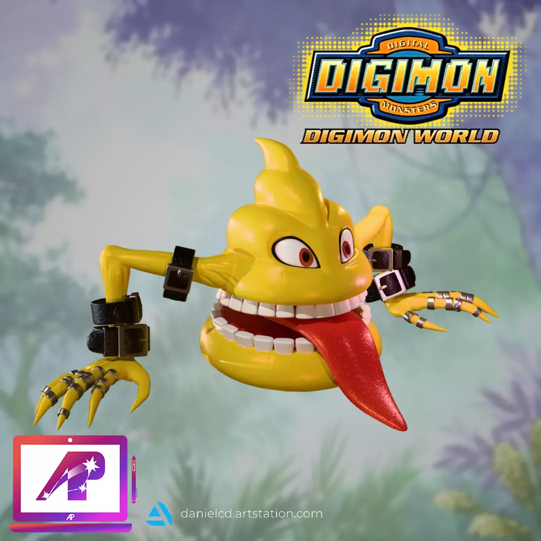 Digimon King Sukamon colored 3D print model_11