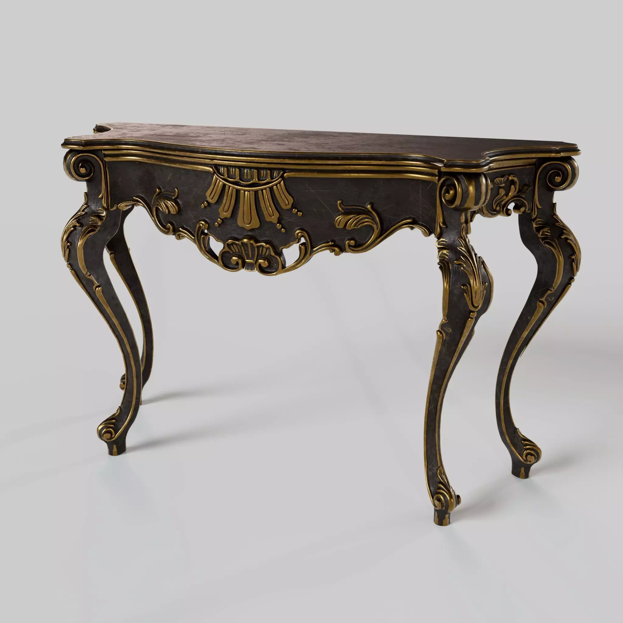Console Table - Baroque Style 3D model