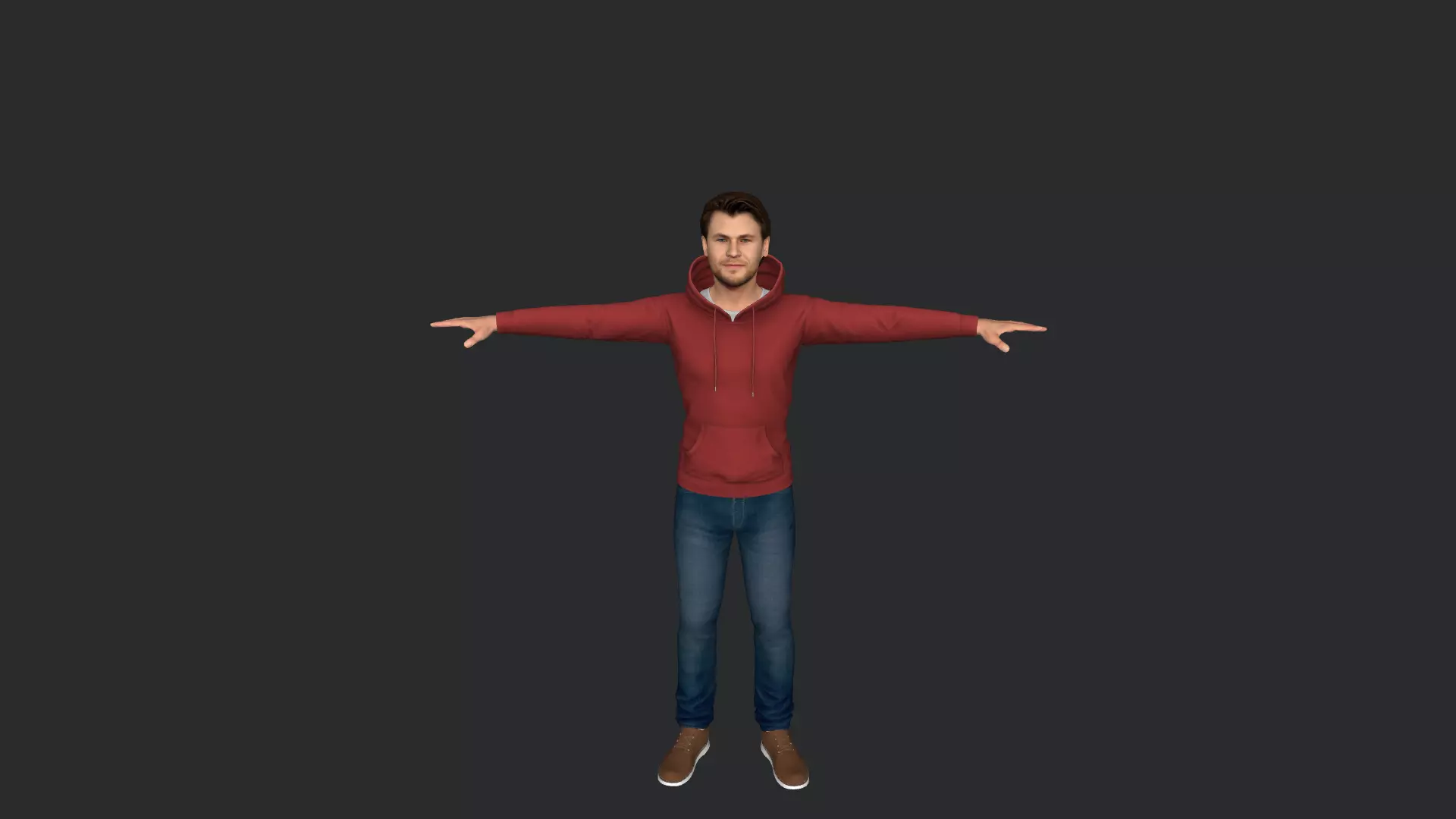 Thor Chris Hemsworth Avengers Full Body Rigged 3D Character 3D model_15