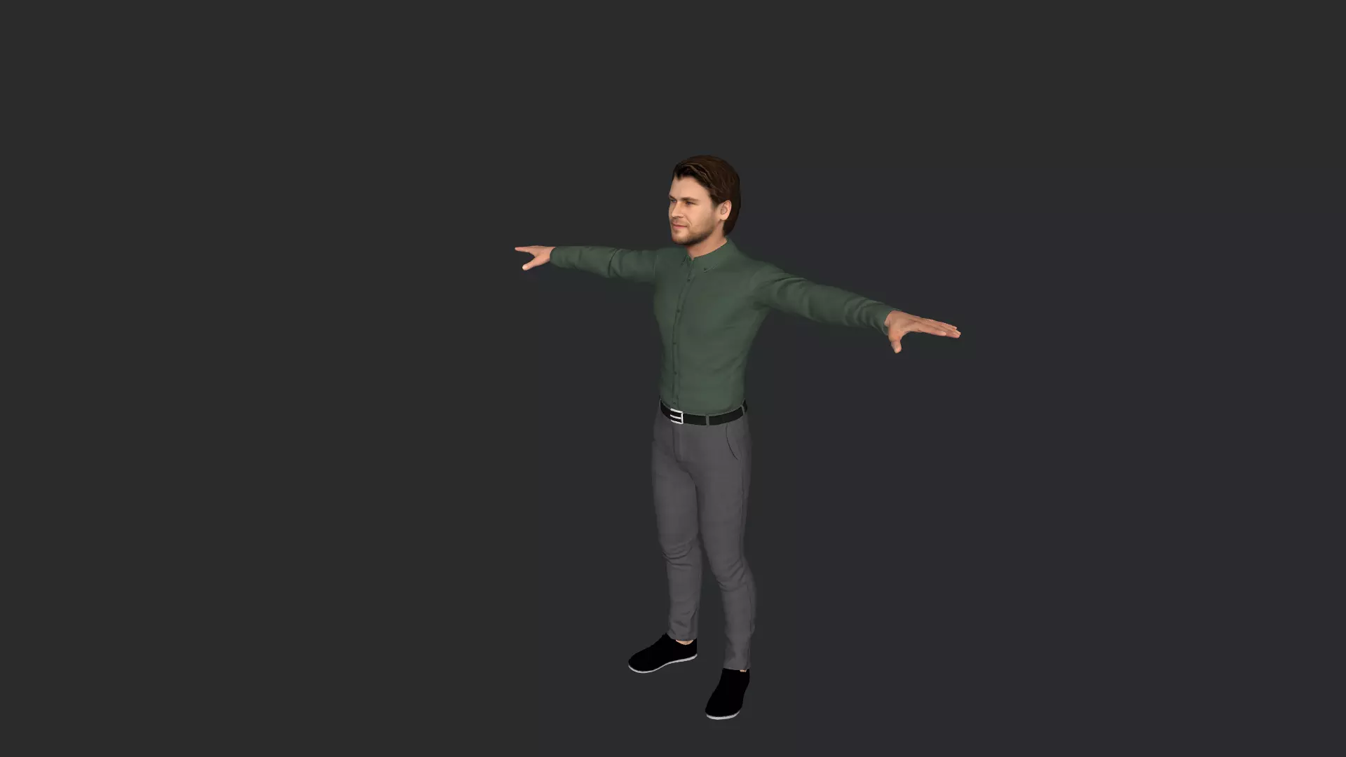 Thor Chris Hemsworth Avengers Full Body Rigged 3D Character 3D model_6