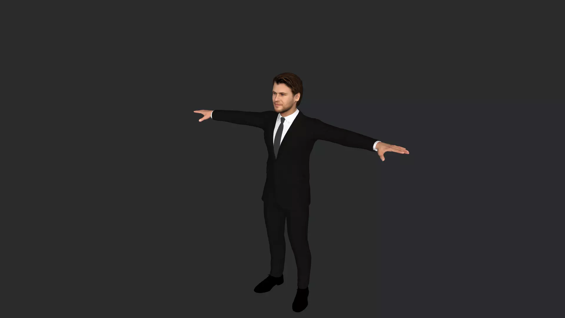 Thor Chris Hemsworth Avengers Full Body Rigged 3D Character 3D model_3