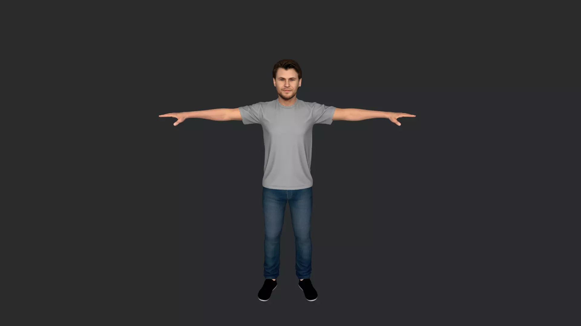 Thor Chris Hemsworth Avengers Full Body Rigged 3D Character 3D model_20
