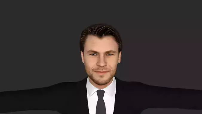 Thor Chris Hemsworth Avengers Full Body  Rigged 3D Character