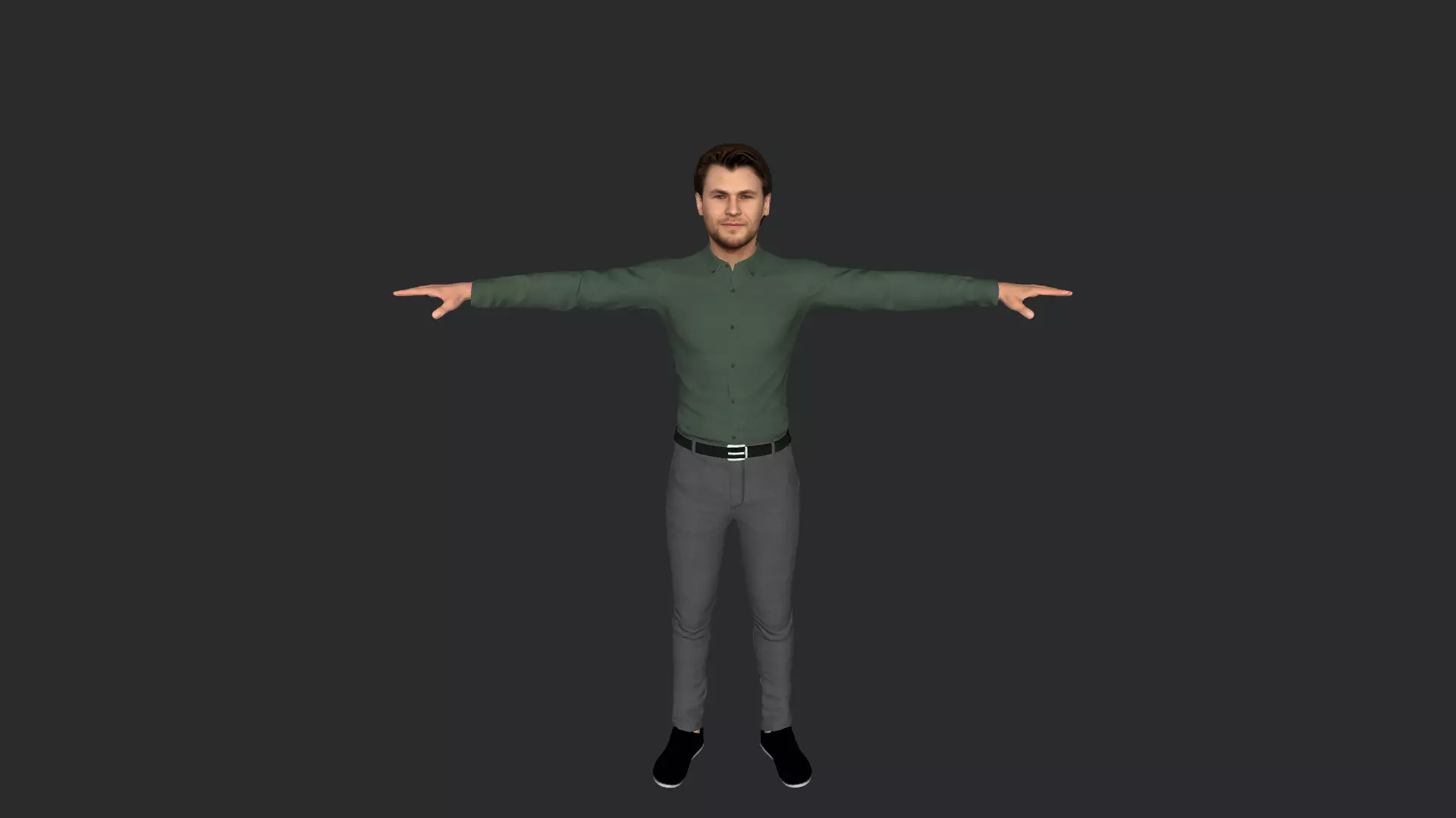 Thor Chris Hemsworth Avengers Full Body Rigged 3D Character 3D model_5