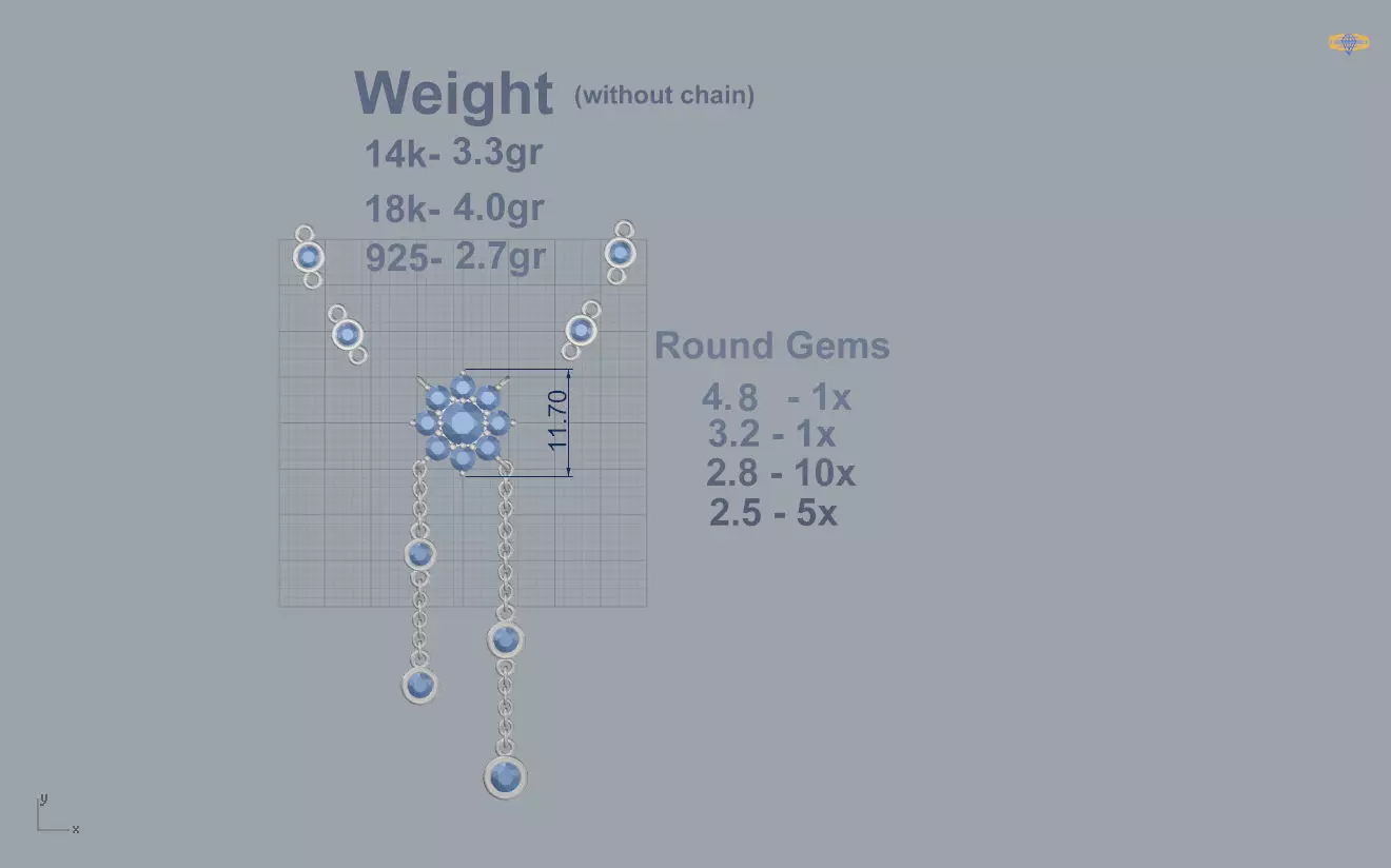 Pendant 31  3D print model_3