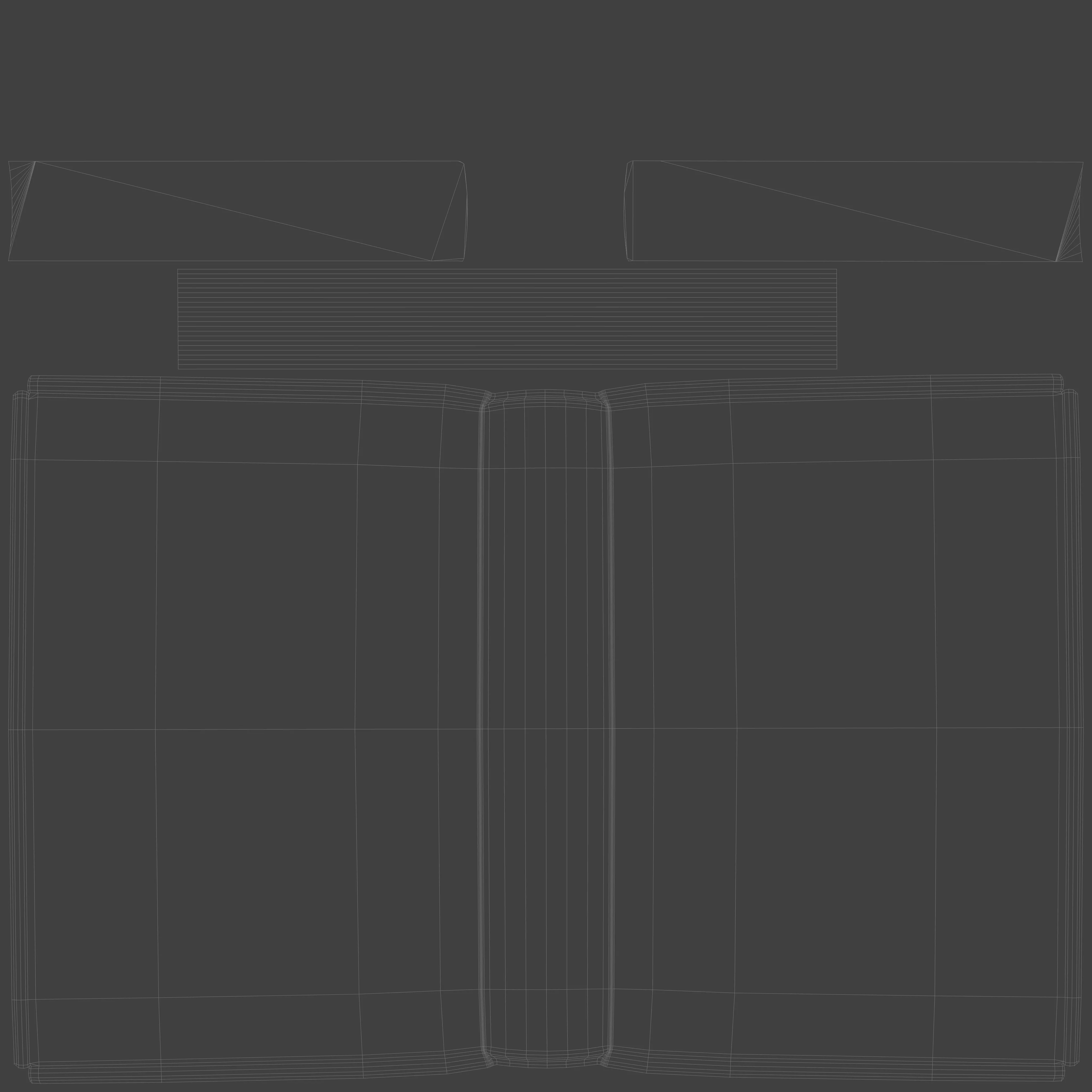 Vintage Bookcase 3D model_8