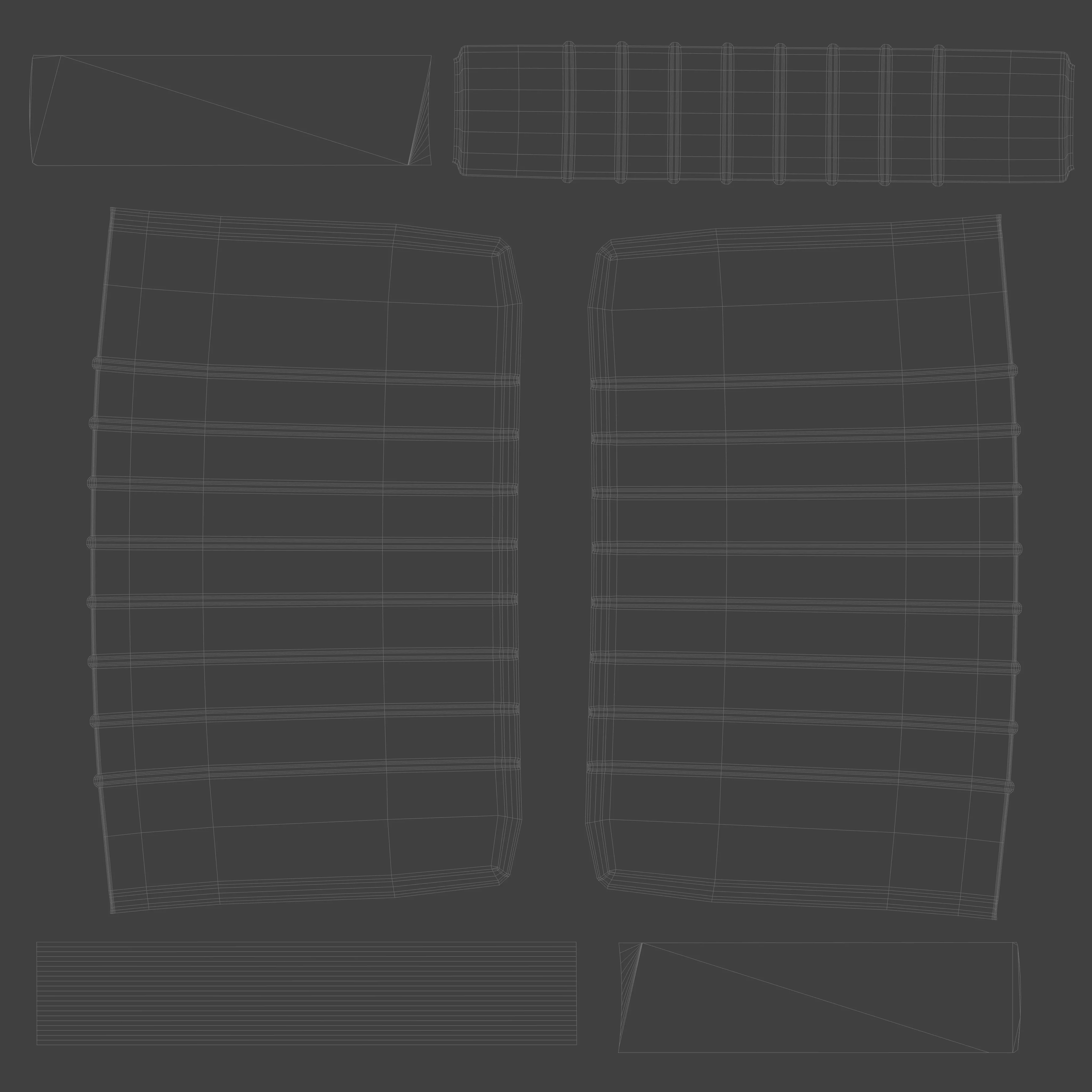 Vintage Bookcase 3D model_9