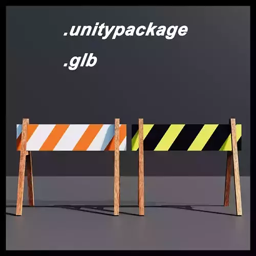 Barricade - Free low-poly 3D model