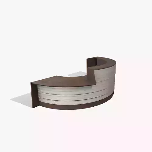 Reception Desk Low-poly 3D model