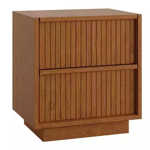 Kouva 2-Drawer Nightstand 3D model
