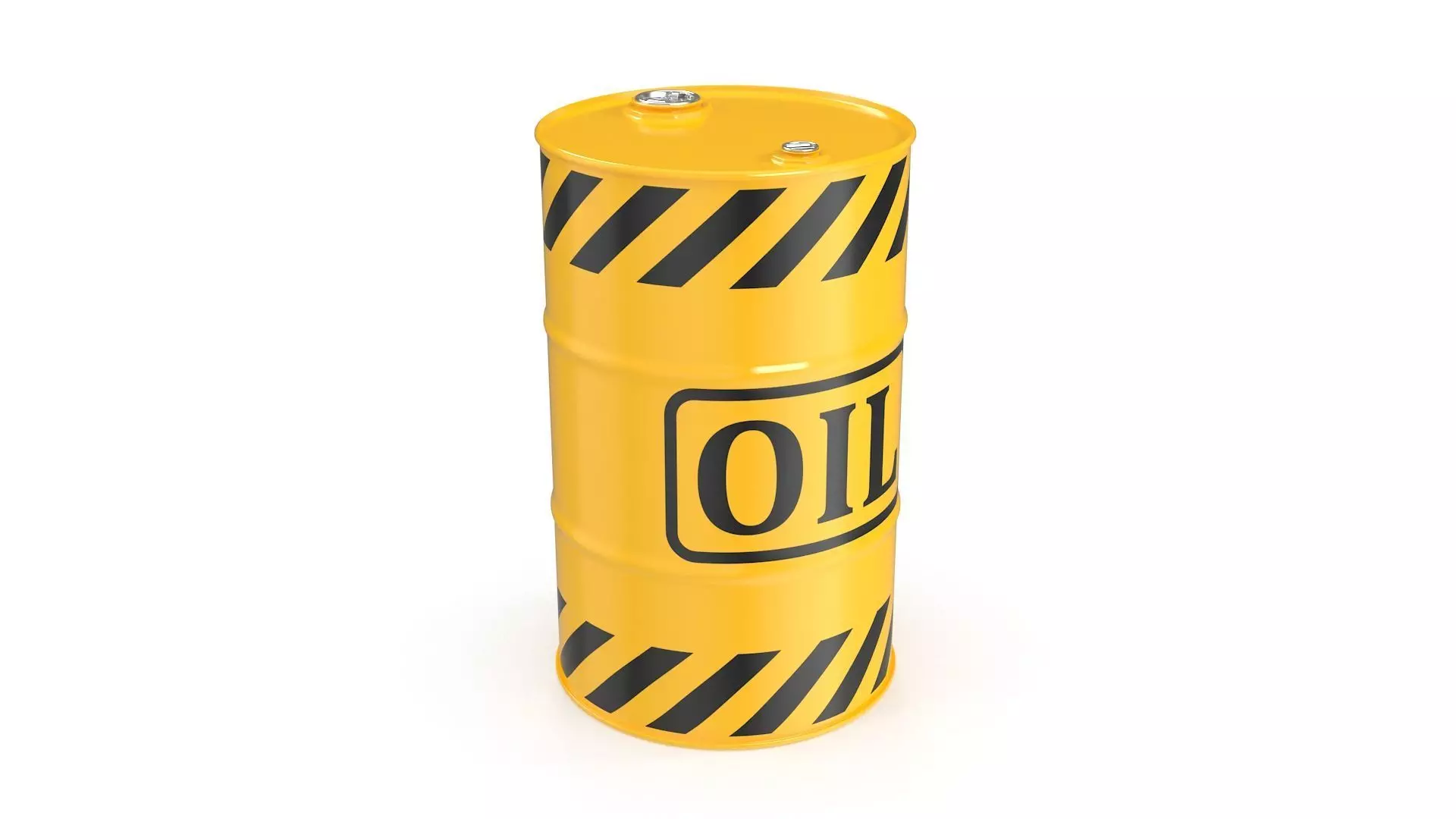 Oil Barrel Low-poly 3D model_0