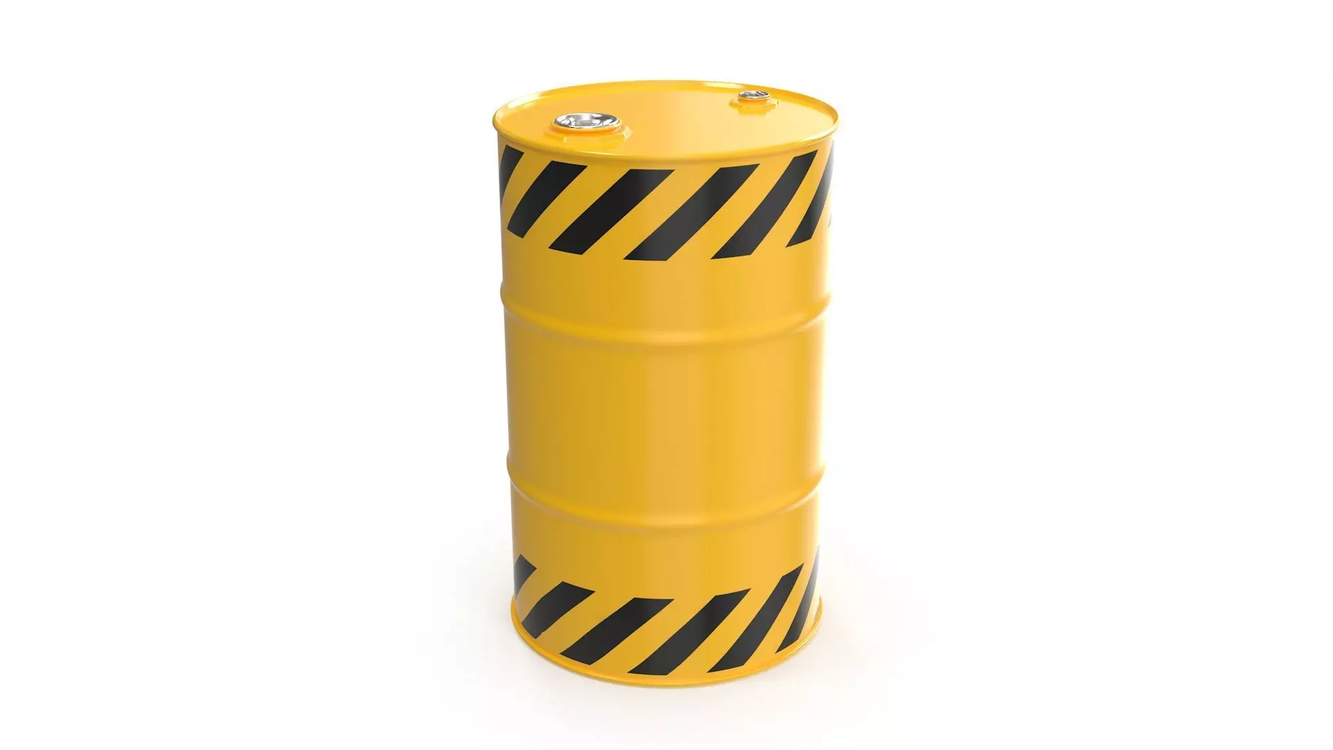 Oil Barrel Low-poly 3D model_3
