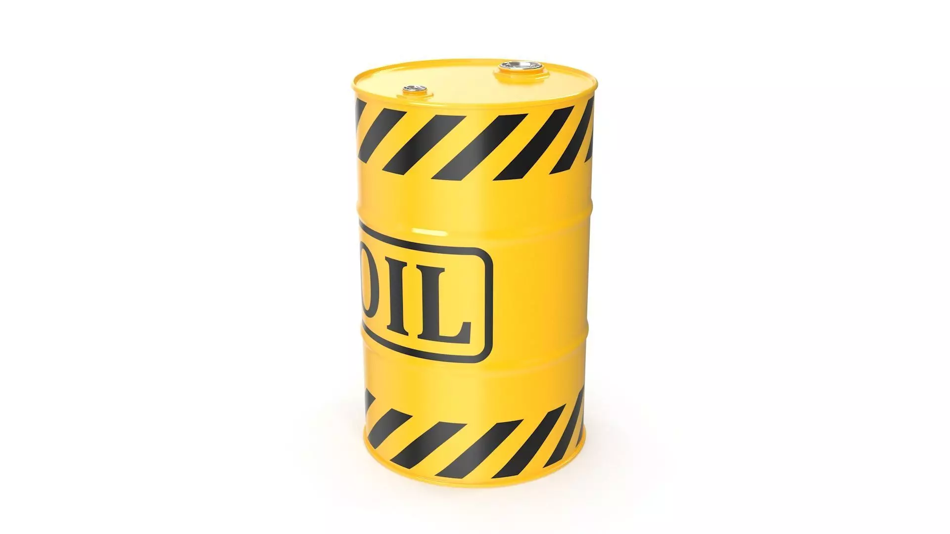 Oil Barrel Low-poly 3D model_1