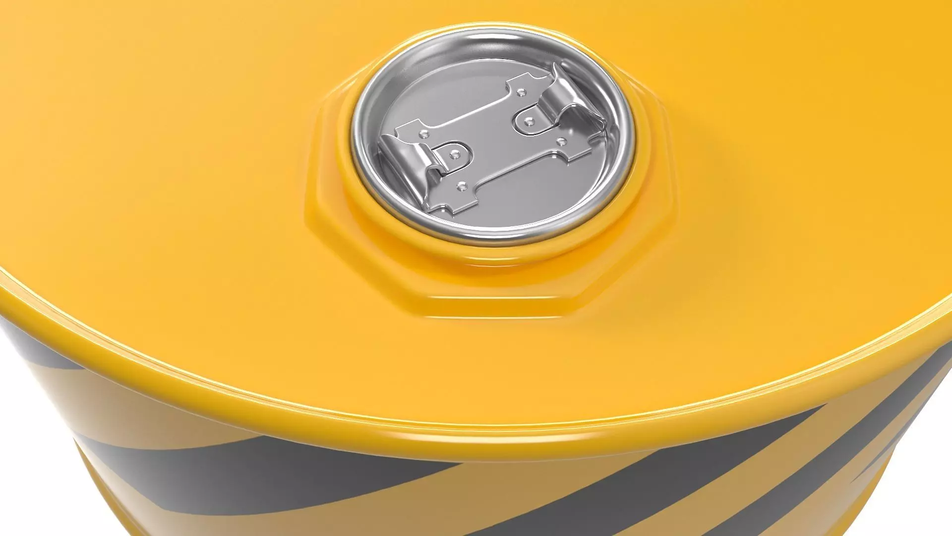 Oil Barrel Low-poly 3D model_6