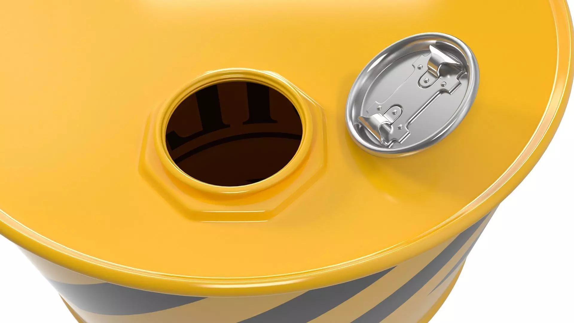 Oil Barrel Low-poly 3D model_7