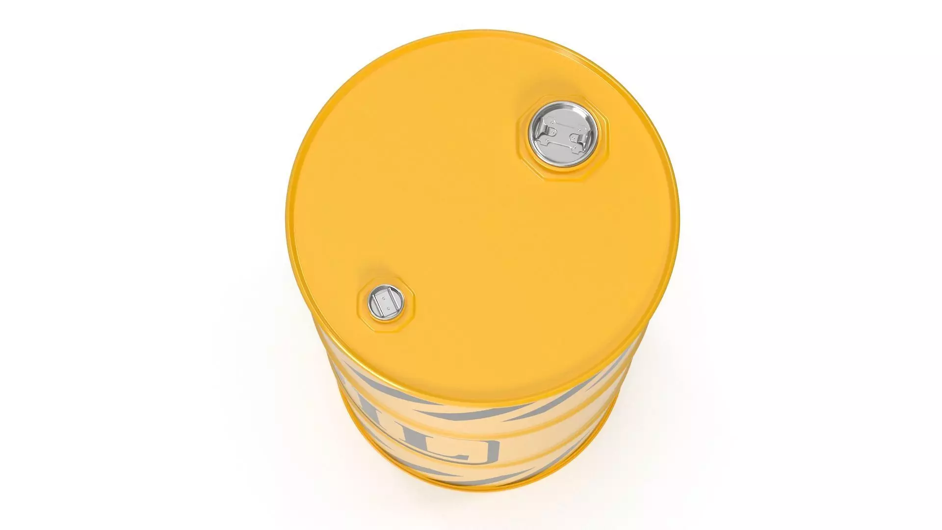 Oil Barrel Low-poly 3D model_4