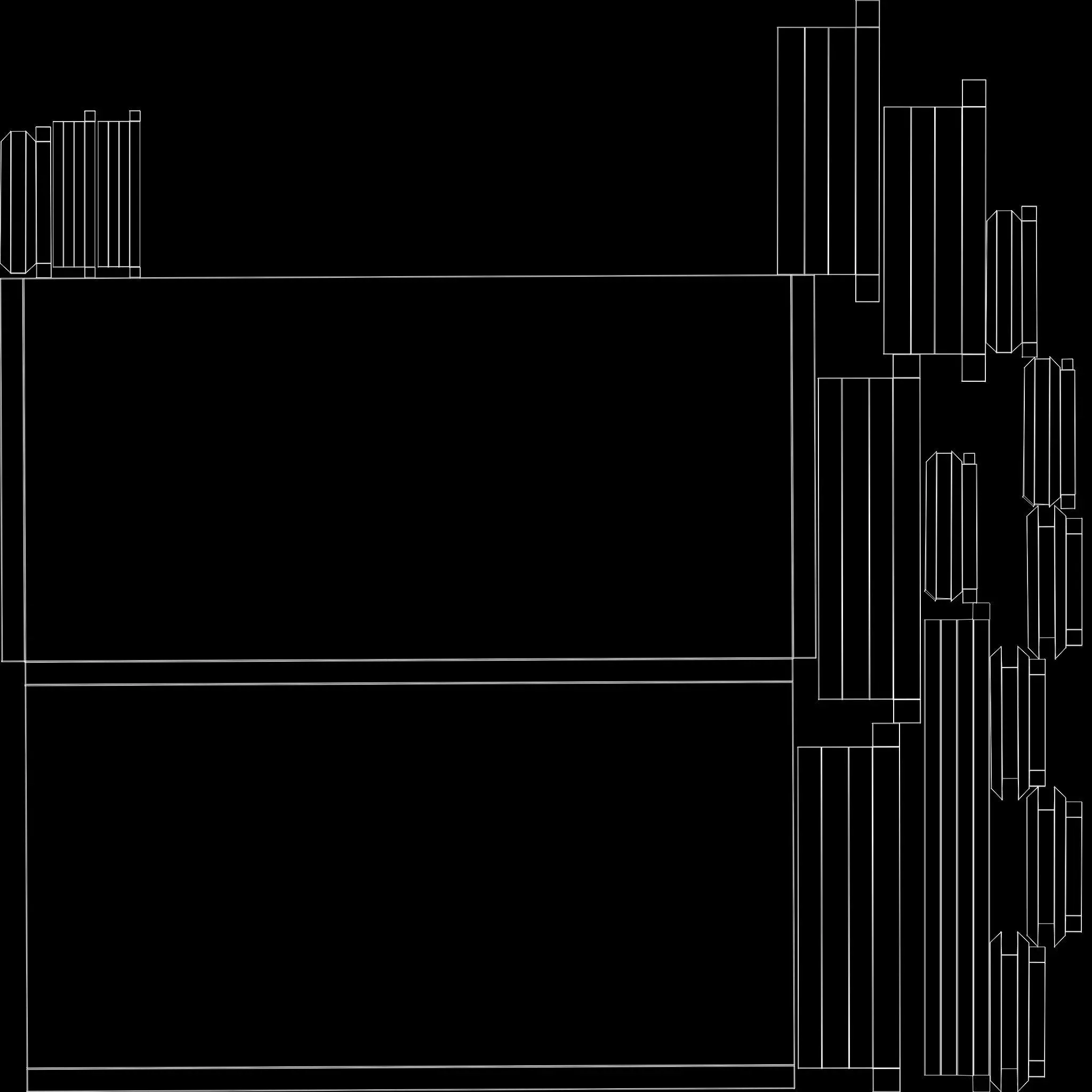  Wood Table Low-poly 3D model_2