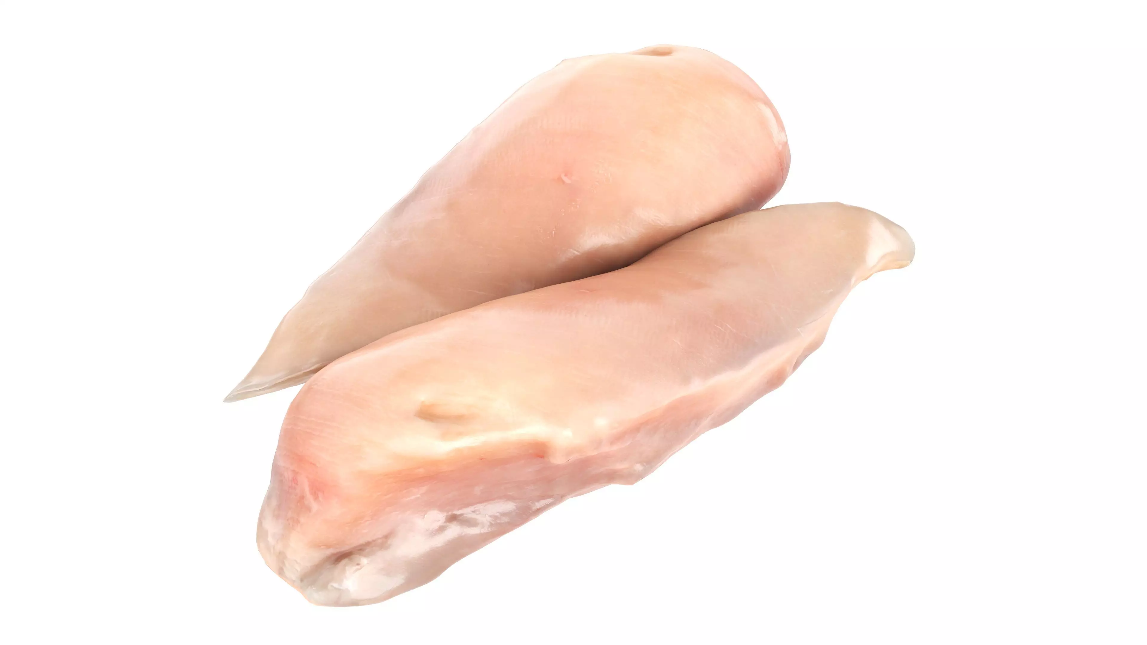 Chicken fillet raw in packaging Low-poly 3D model_6