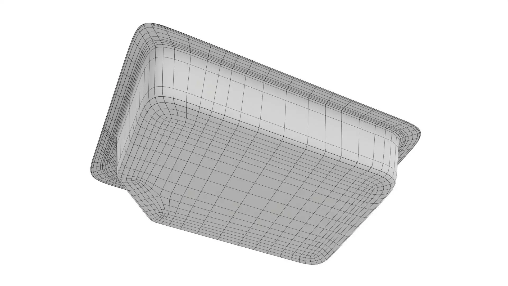 Chicken fillet raw in packaging Low-poly 3D model_8