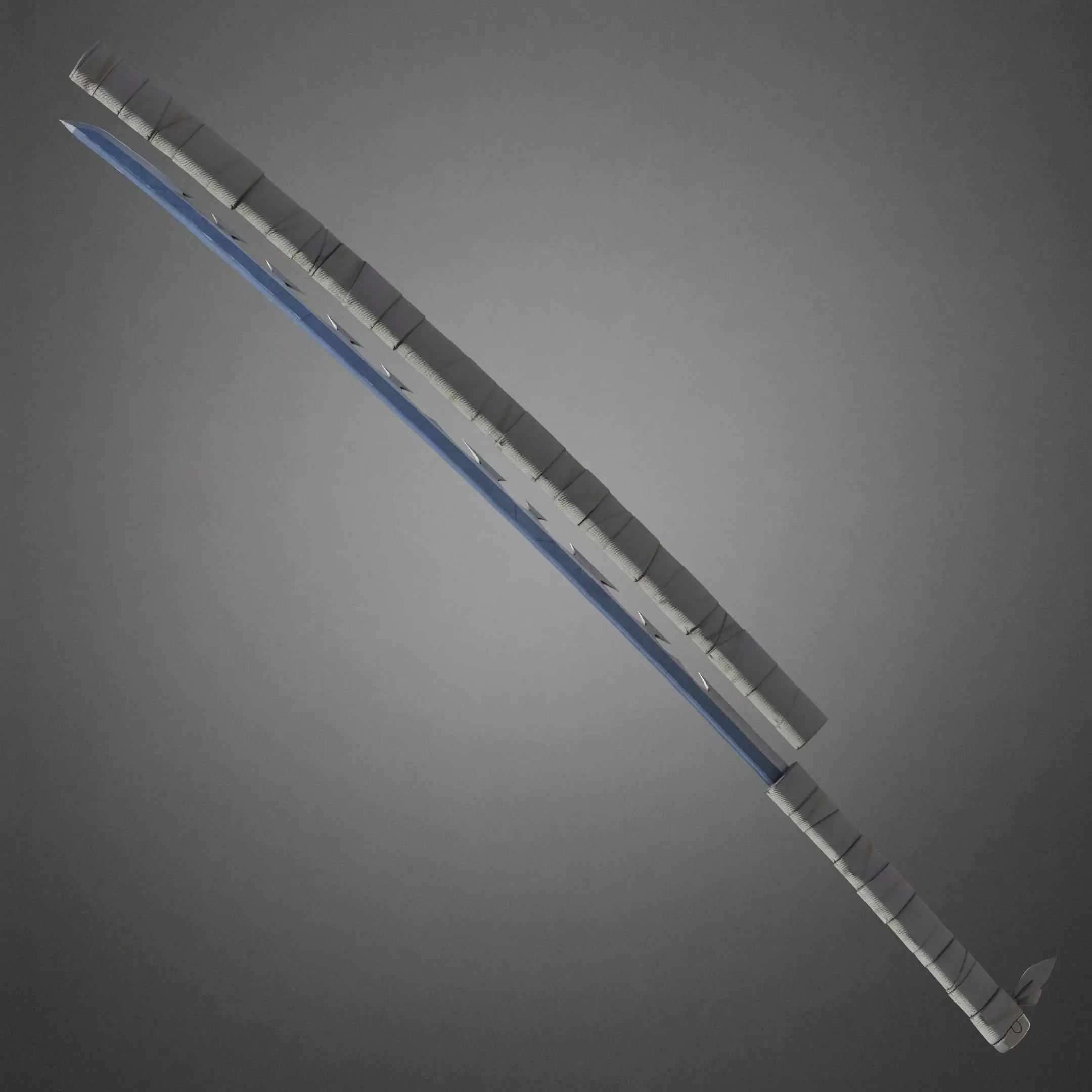 Demon Slayer Inosuke Hashibira Nichirin Katana for Cosplay 3D print model_6