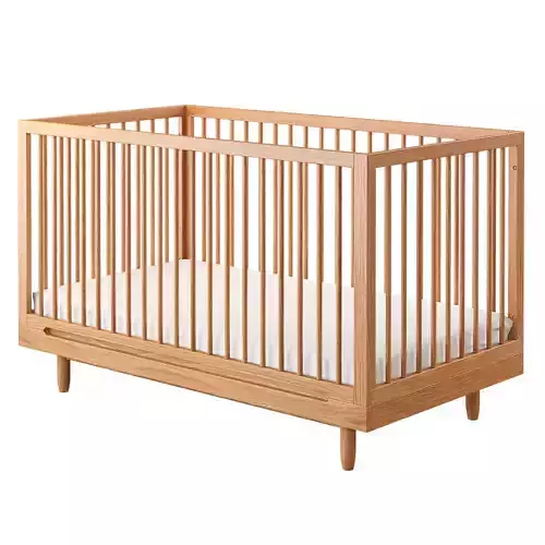 Pure Oak Wood Evolving Crib by Nobodinoz