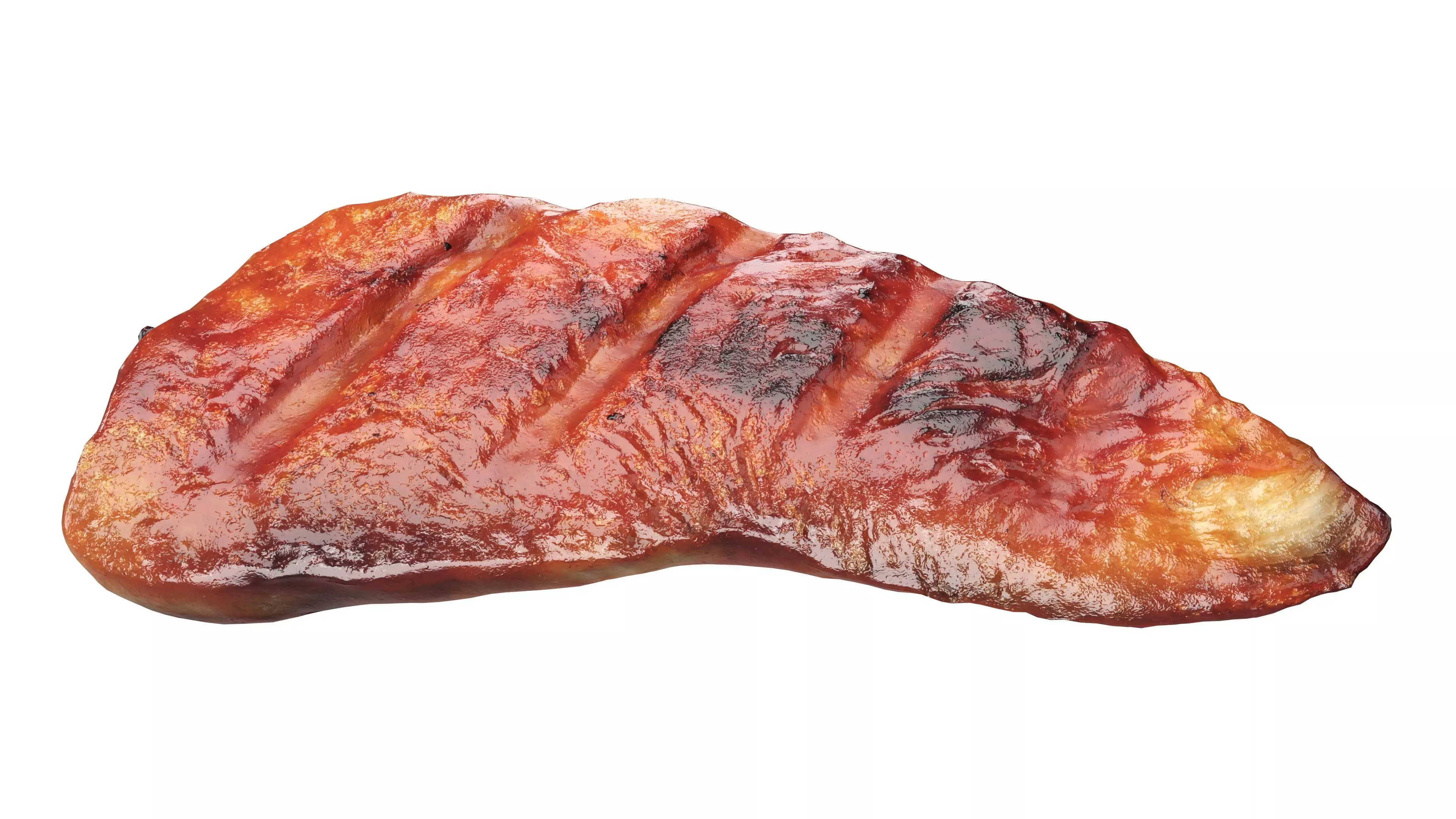 Chicken fillet roasted Low-poly 3D model_1