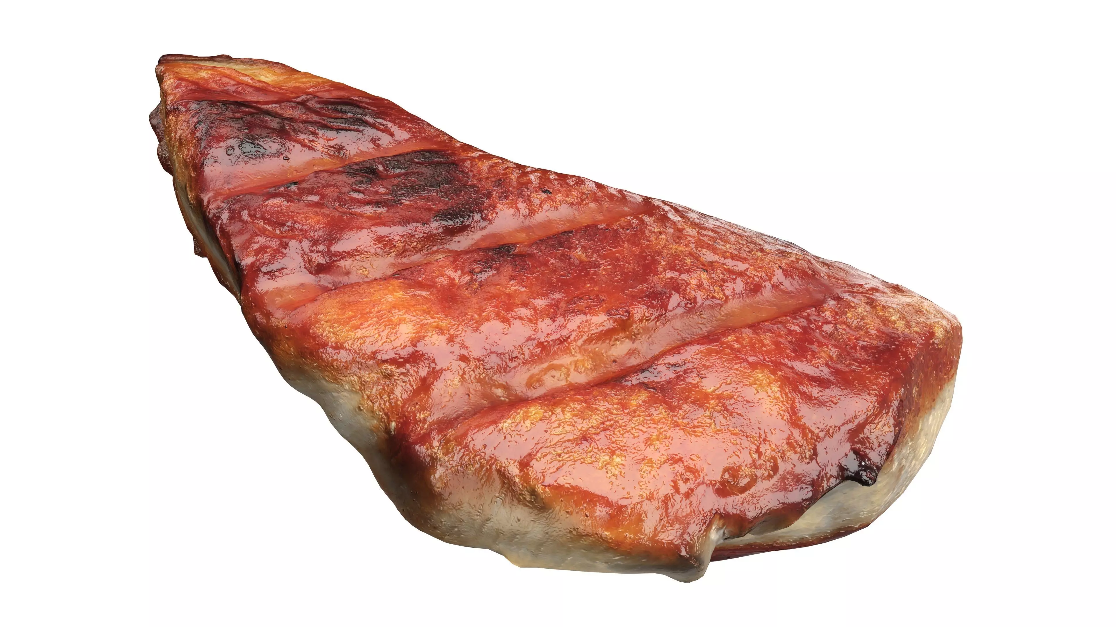 Chicken fillet roasted Low-poly 3D model_2