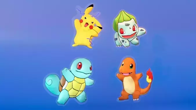 Pokemon Wall Frames Low-poly 3D model