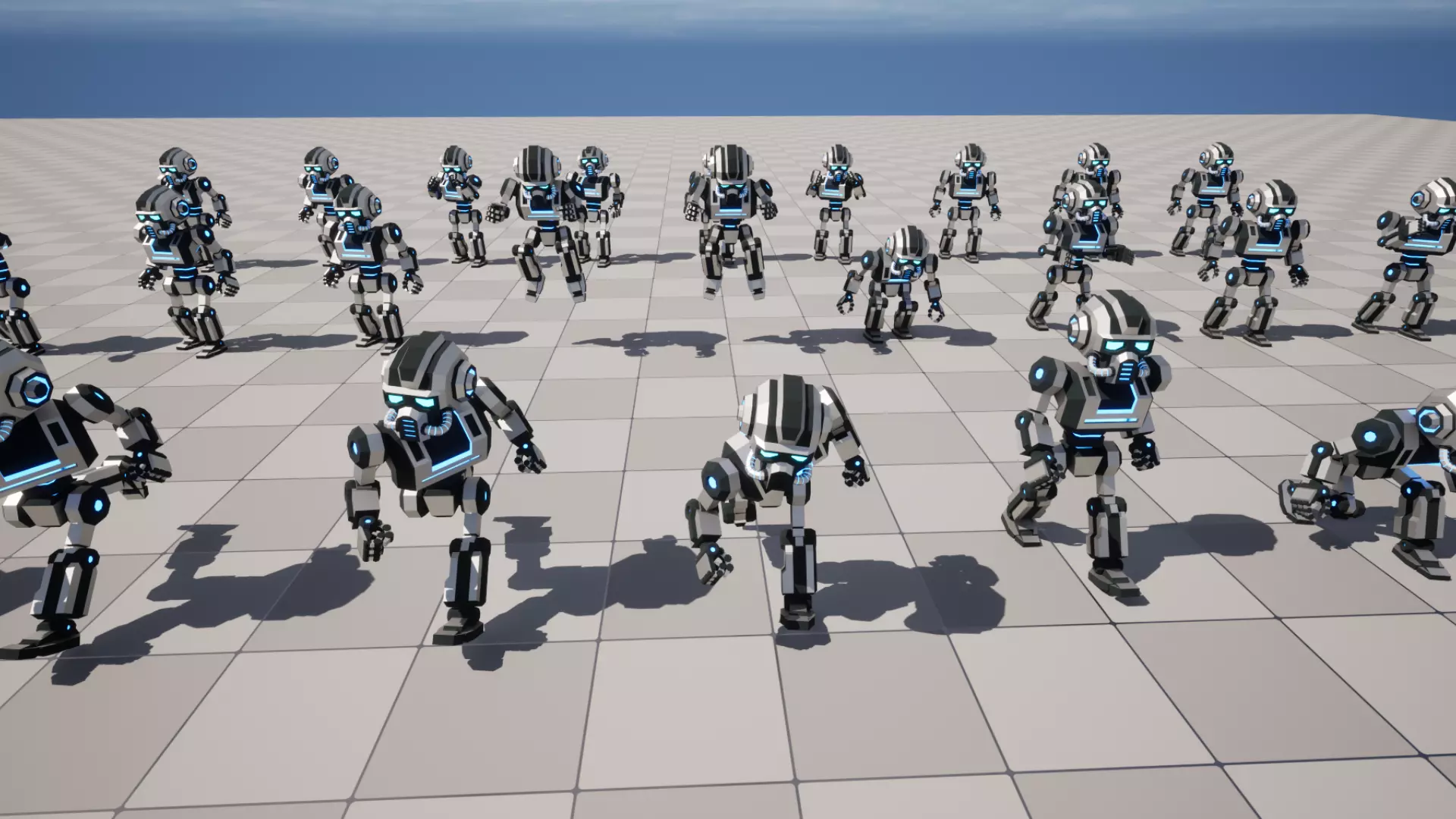 Sci-Fi Robot X-25-1 low-poly stylized Low-poly 3D model_13