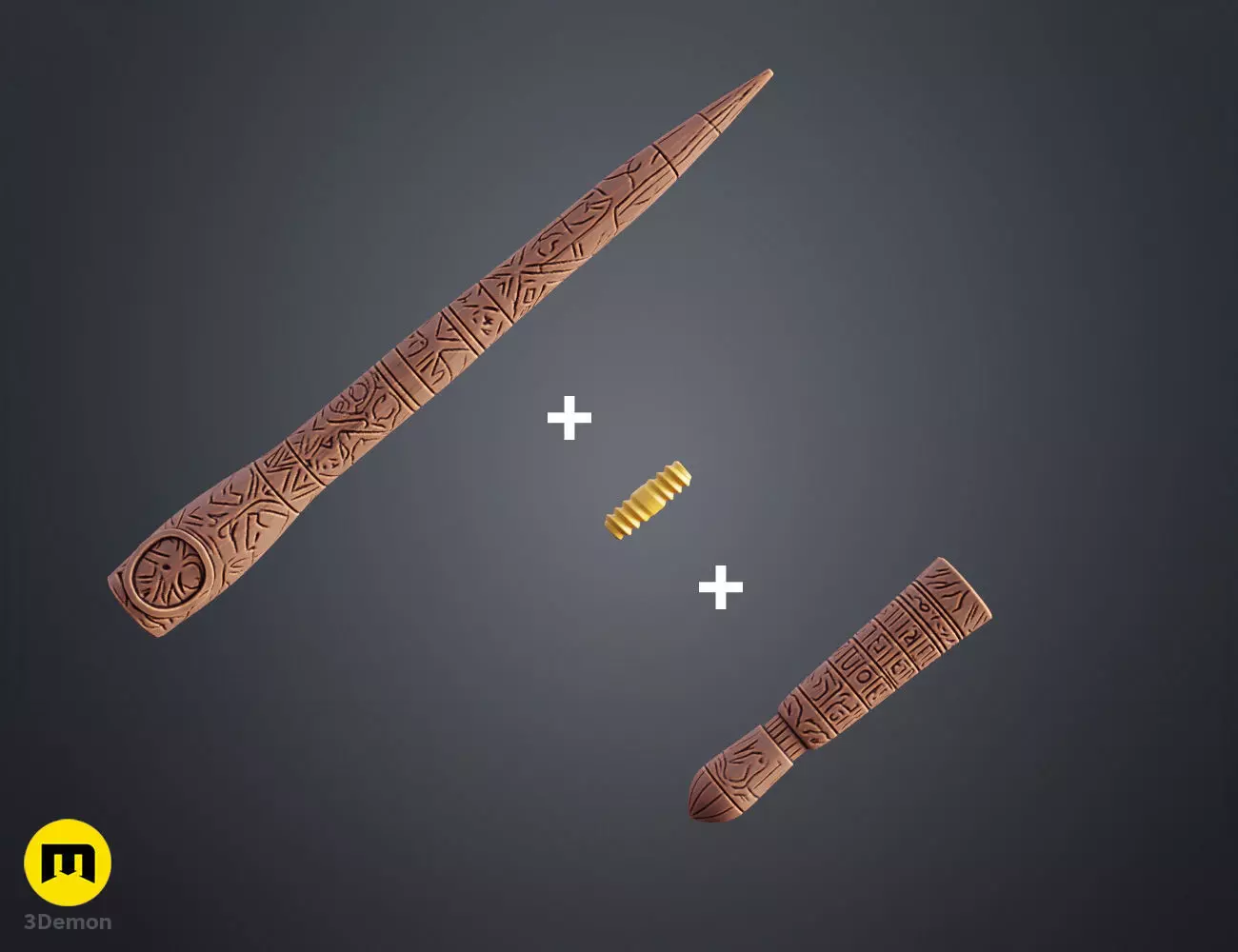 Carlos Clodoaldo wand 3D print model_1