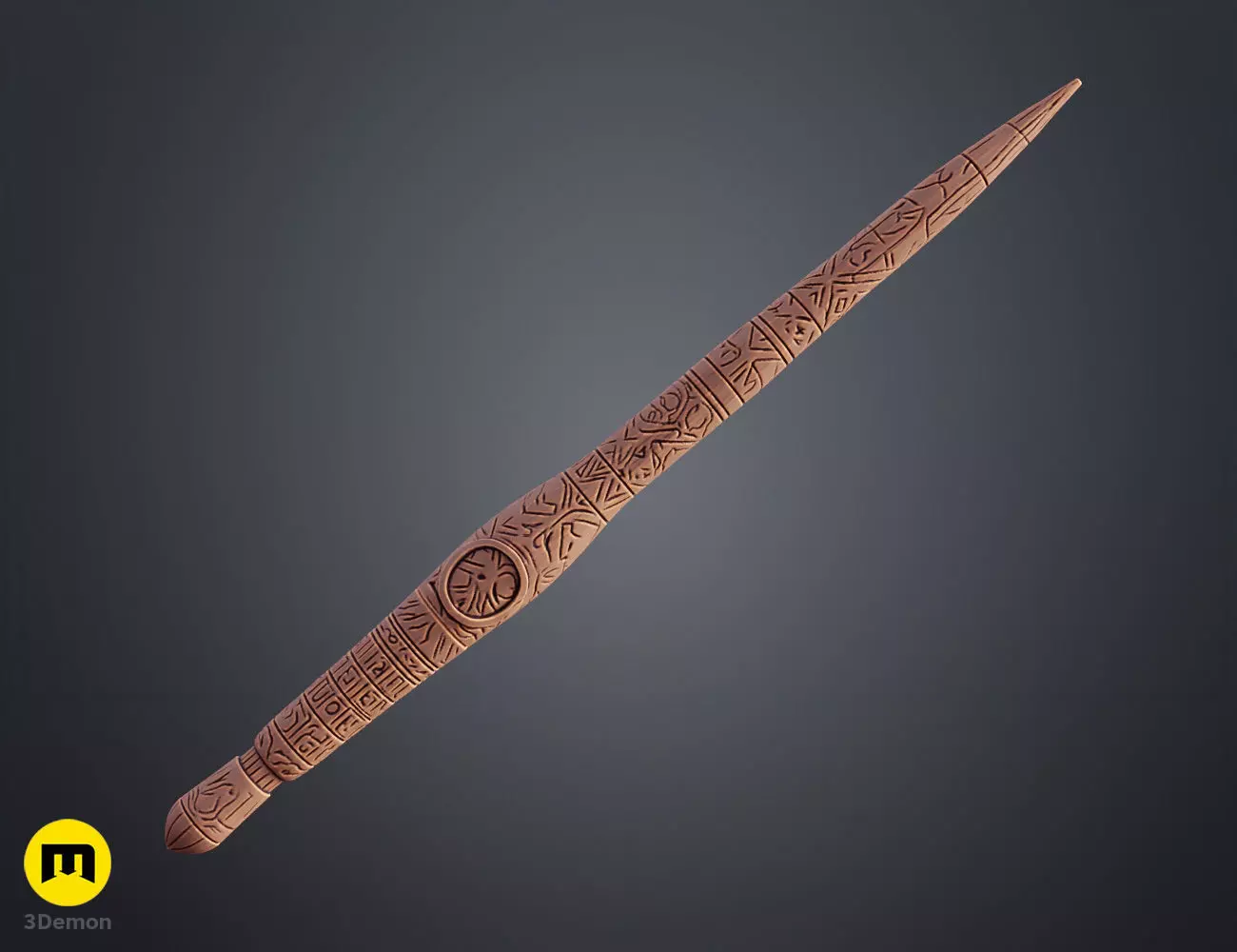 Carlos Clodoaldo wand 3D print model_0