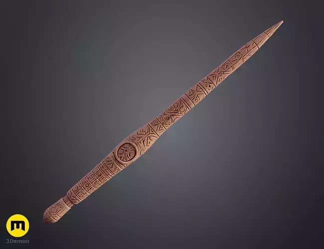 Carlos Clodoaldo wand 3D print model Carlos Clodoaldo wand 3D print model