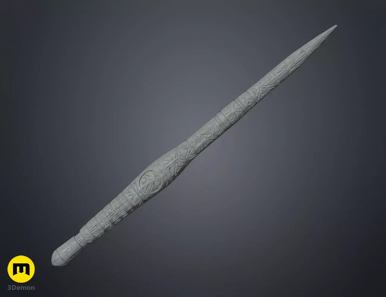 Carlos Clodoaldo wand 3D print model_4