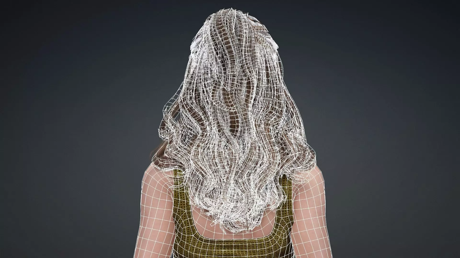 Stylish Female Character Model 3D model_16