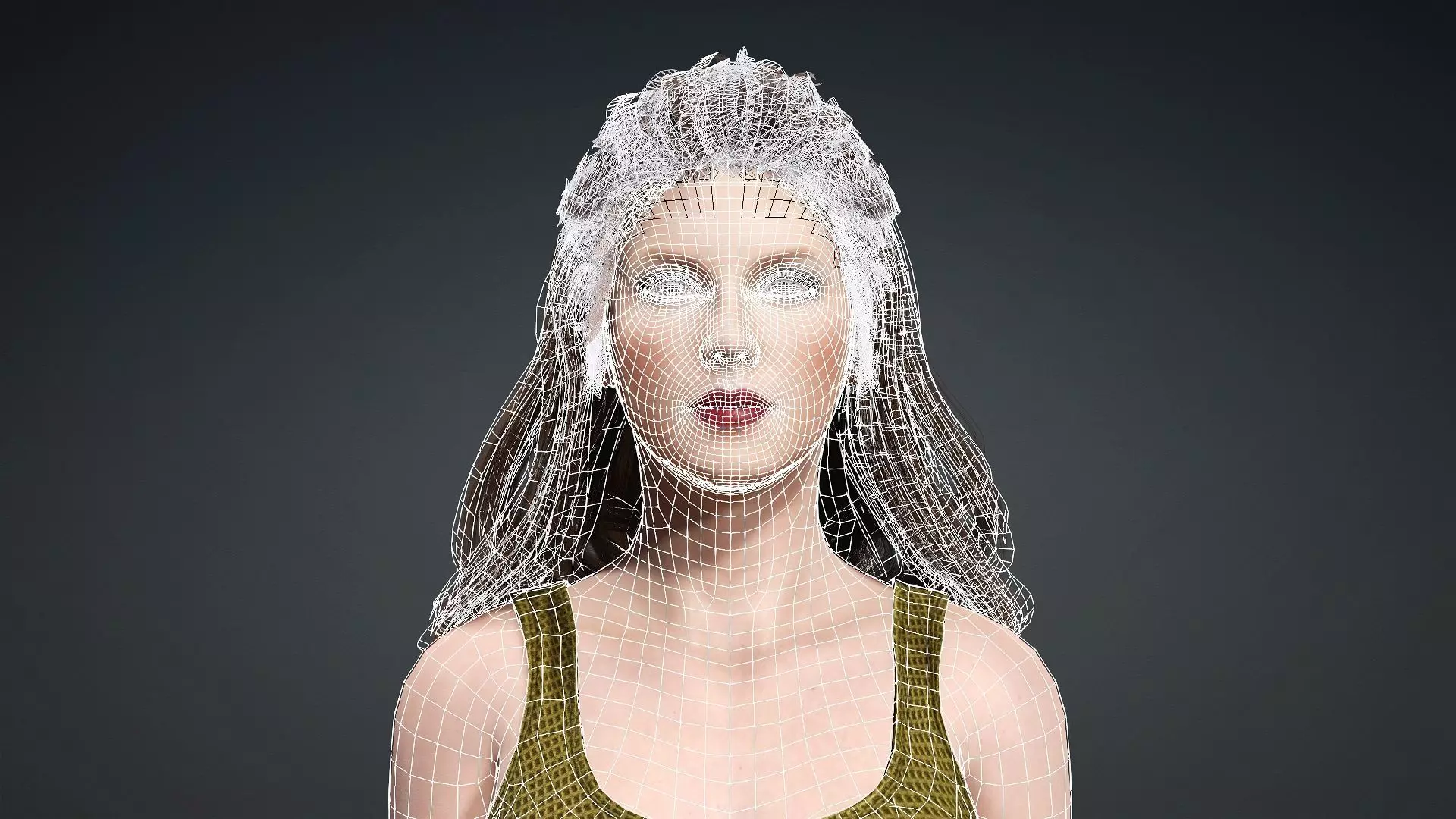 Stylish Female Character Model 3D model_17