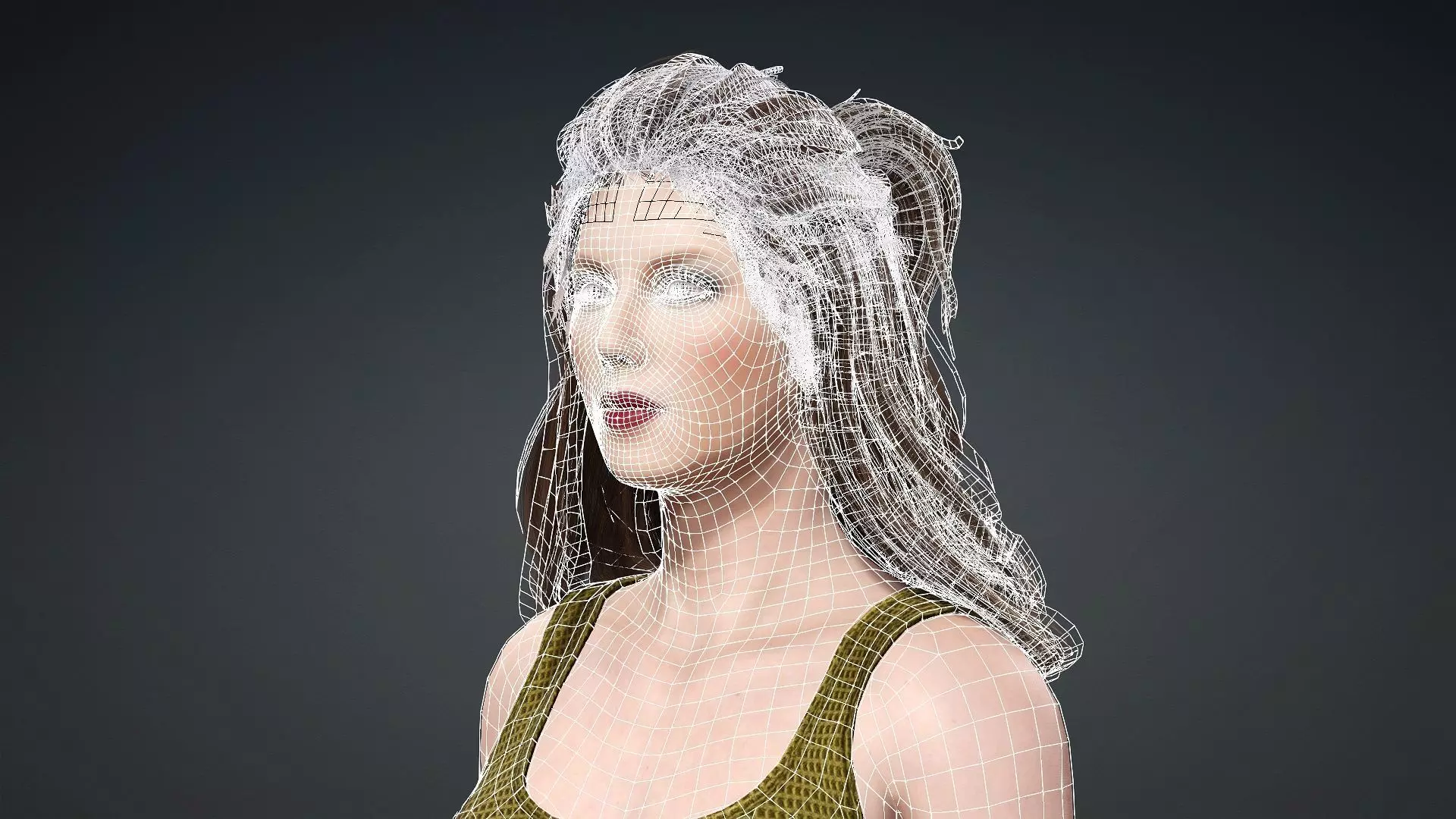 Stylish Female Character Model 3D model_18