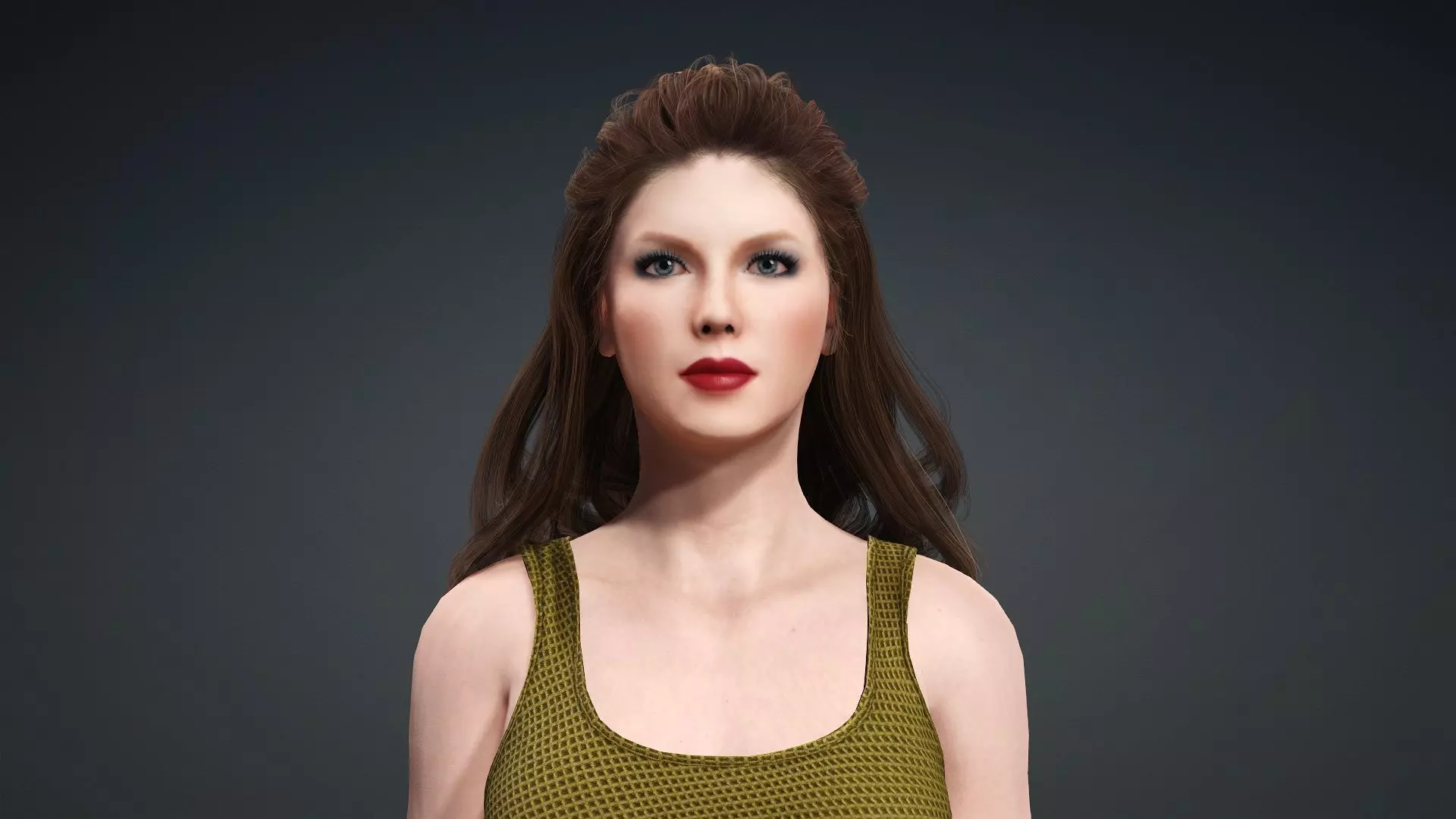 Stylish Female Character Model 3D model_7